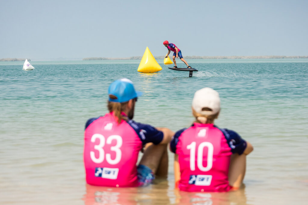 SFT E-Foil World Cup Finale Kicks Off at Fahid Island Water Sports Festival in Abu Dhabi