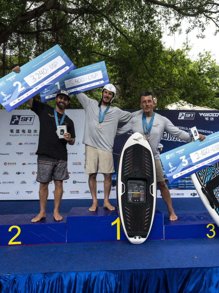 Men's Pro podium Waydoo SFT E-Foil World Cup Shenzhen 2026